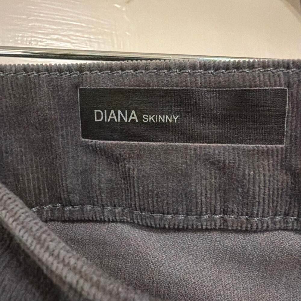 KUT from the Kloth Diana Skinny Corduroy Pants Gray Size 4 - Picture 4 of 9